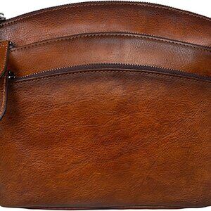 Crossbody Bags for Women Genuine Leather Purses with Multi-Pockets Vintage Ladie